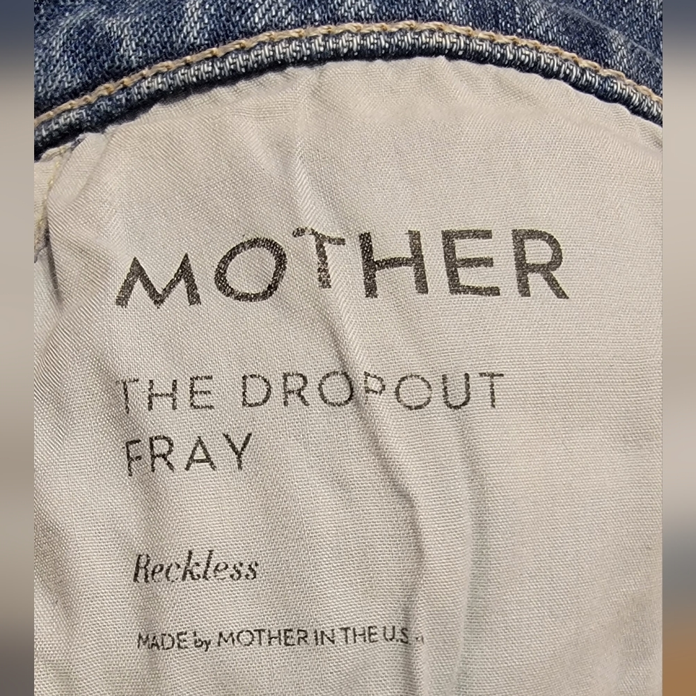 Mother The Dropout Fray in Reckless Jeans Size 29 - Picture 9 of 9